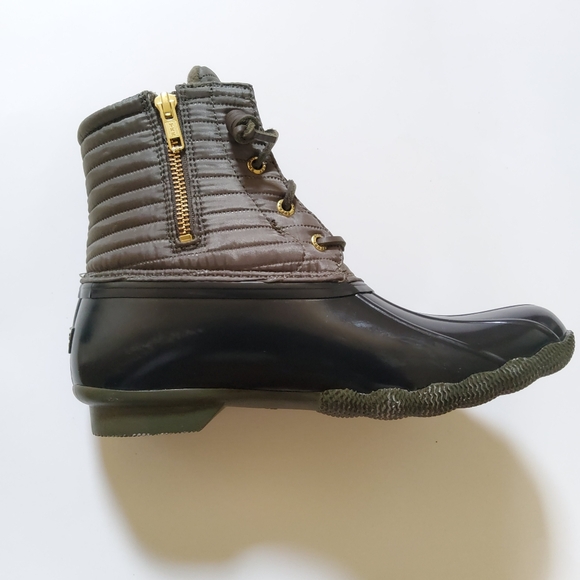 Sperry Saltwater Quilted Water Resistant Duck Boots Snow Rain Women's Size 8 New - Picture 6 of 14